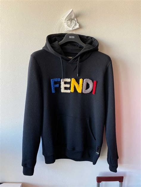 fendi hoodie woman|fendi hoodie size large.